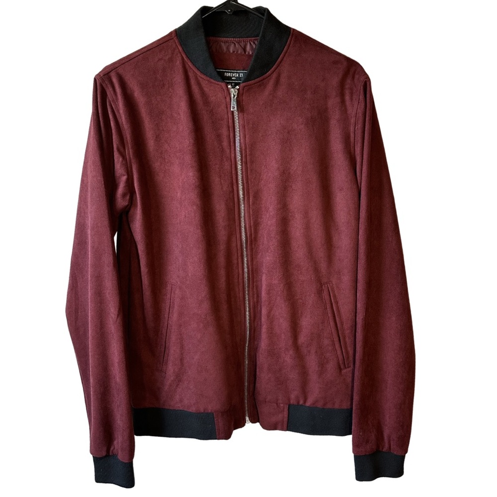Forever 21 Maroon Bomber Jacket